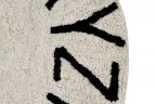 Ковер Lorena Canals Alphabet Round ABC Natural Black (?150 см)