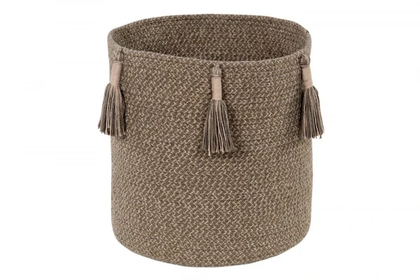 Корзина Lorena Canals Basket Woody Soil Brown ⌀30x30 см