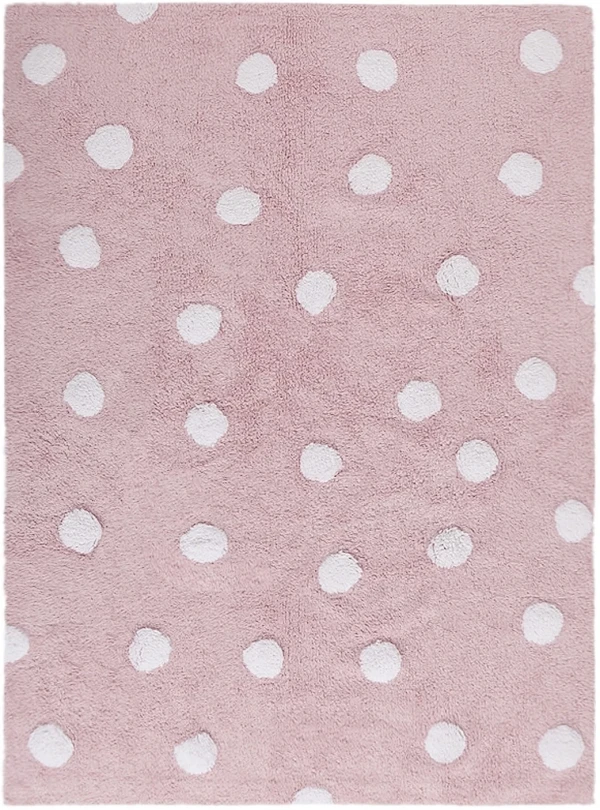 Ковер Lorena Canals Polka Dots Pink White (120x160 см)
