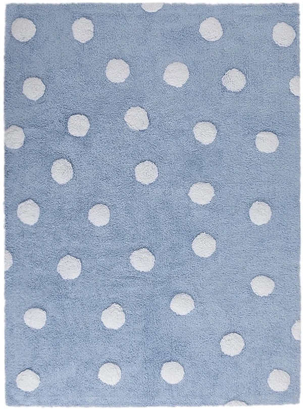 Ковер Lorena Canals Polka Dots Blue White (120x160 см)