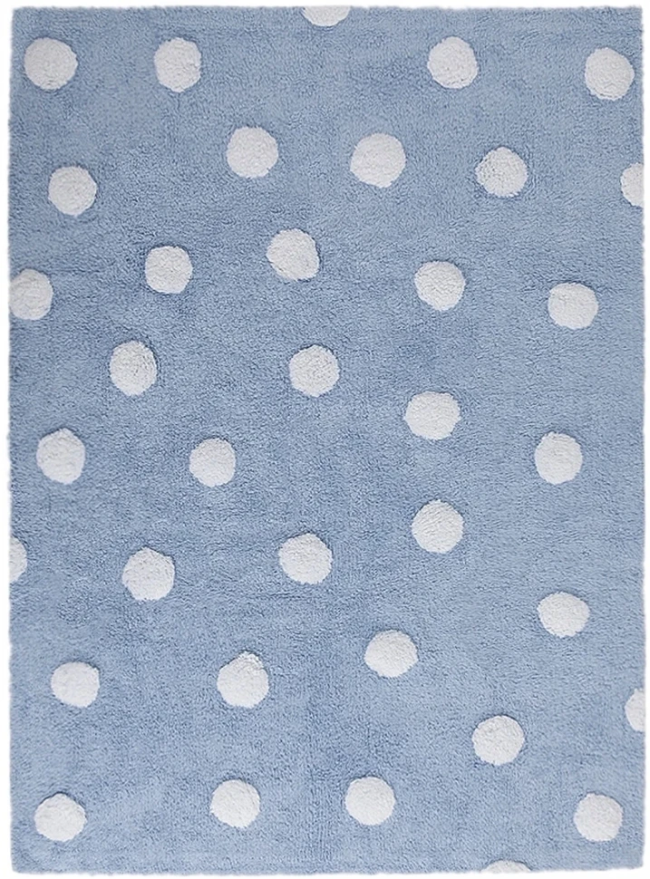 Ковер Lorena Canals Polka Dots Blue White (120x160 см)
