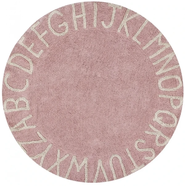 Ковер Lorena Canals Alphabet Round ABC Pink (?150 см)