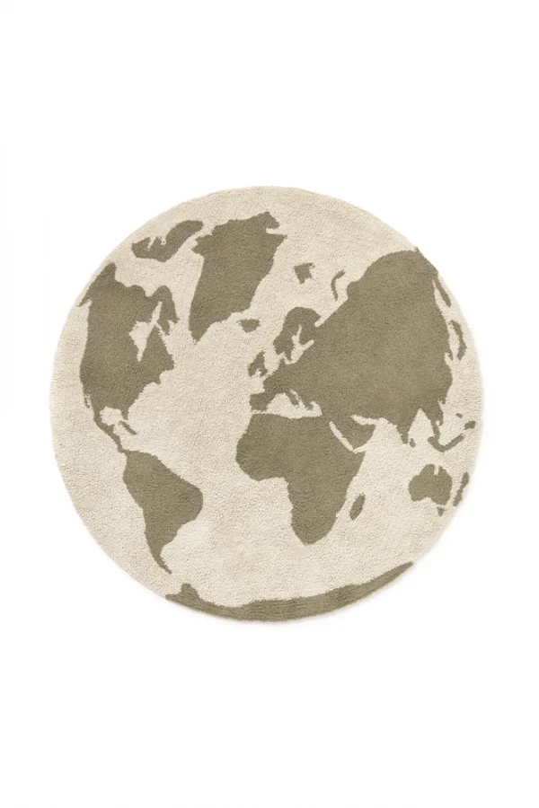 Ковер Lorena Canals RugCycled World Map (?120 cм)