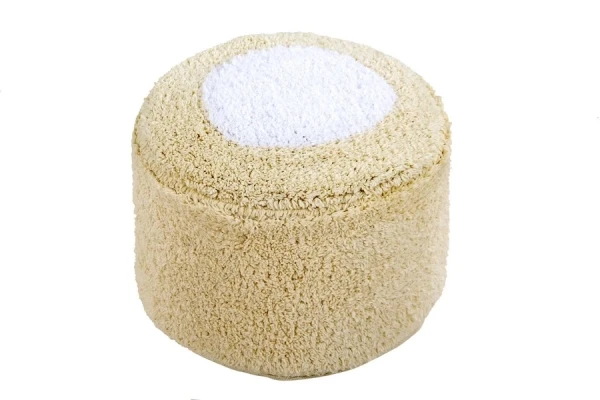 Пуф Lorena Canals Marshmallow Round Vanilla (⌀27x18 см)